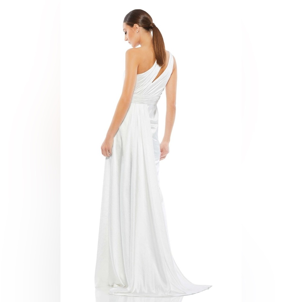 MacDuggal Satin One Shoulder Maxi Dress - Picture 3 of 9